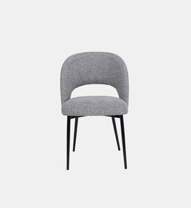 Pure Furniture Dex Metal Legs Dining Chair, Grey, Packshot View