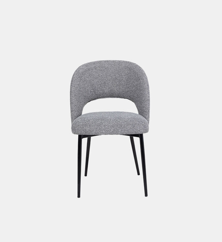Pure Furniture Dex Metal Legs Dining Chair, Grey, Packshot View