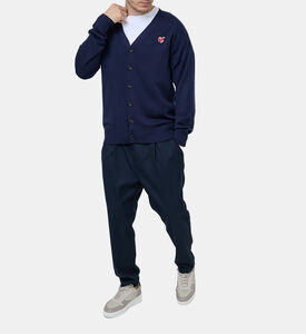 كارديغان محبوك برقعة ثعلب