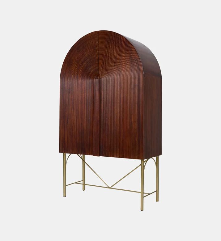 Home Deco and More Pillar Mango Wood Cabinet, Packshot View