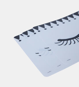 طقم مفارش بلاستيك بعين مفتوحة وأخرى مغلقة 4 قطع