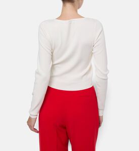 The Kooples Lace Detail V-neck Cardigan, Model View