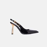 Patent Leather Slingback Pumps
