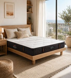 Home Deco and More Artisan Elegance Feather Feel Mattress, White, 200x200-cm, Packshot View