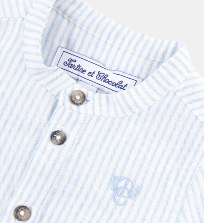 Baby Boy Striped Linen Shirt