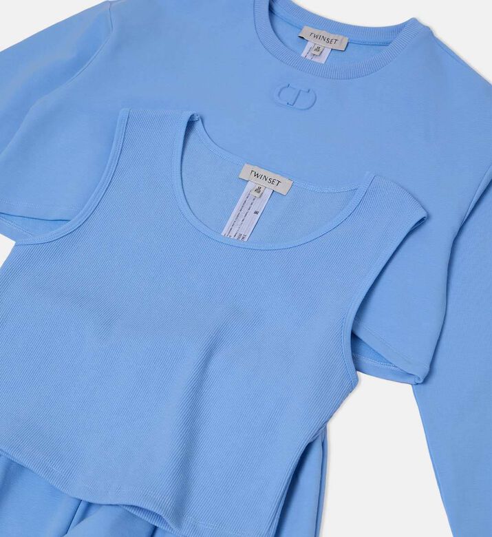 Top, Trousers, And Sweatshirt 3-piece Set Top, Trousers, And Sweatshirt 3-piece Set