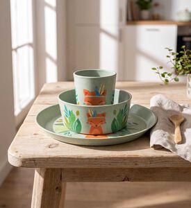 Koziol Geschenk Africa Connect 3-piece Set, Green, Harry, Model View