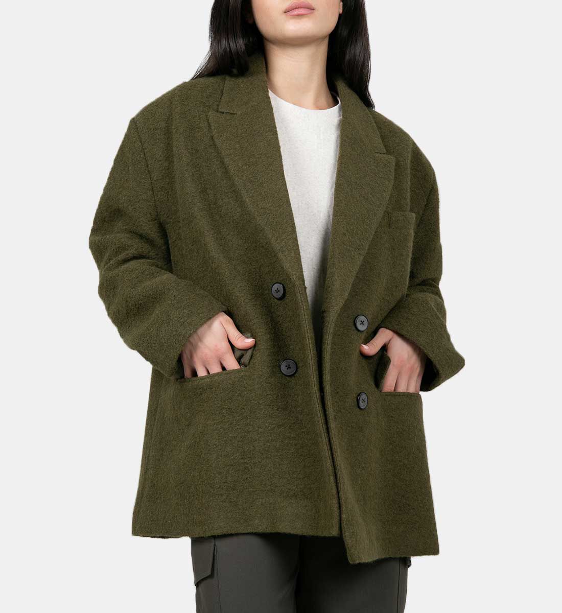 Oversized wool best sale jacket
