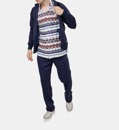 Drawstring Jacquard Track Pants