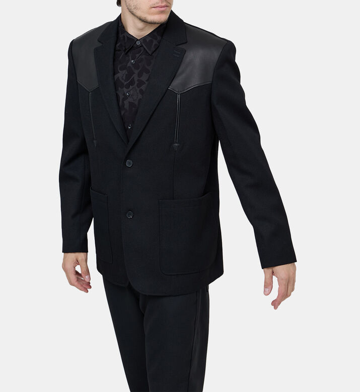 Wool Lambskin-details Jacket