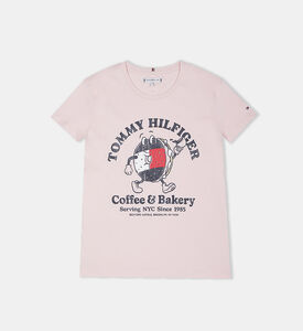 Girl Tommy Bagels Printed T-shirt