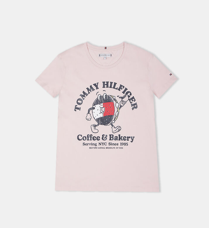Girl Tommy Bagels Printed T-shirt