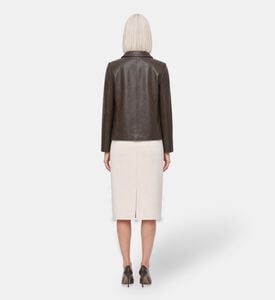 Ba&sh Milos Peter Pan Collar Jacket, Model View