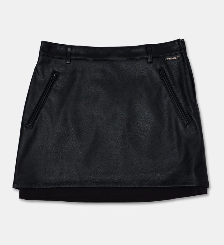 Twinset Coated Mini Skirt, Packshot View