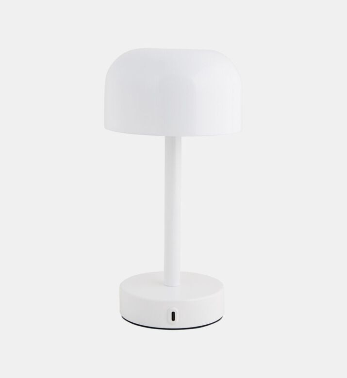Leitmotiv James Led Table Lamp, White, Packshot View