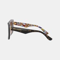 Square Animal-print Sunglasses 54