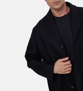 Maison Kitsune Classic Slip Pockets Regular-fit Coat, Model View