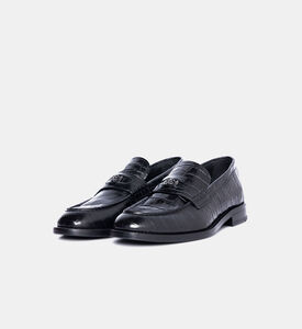 حذاء لوفرز بنقشة تمساح