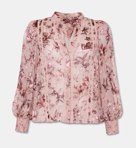 Alice and Olivia All-over Floral-print Long-sleeve Blouse, Packshot View