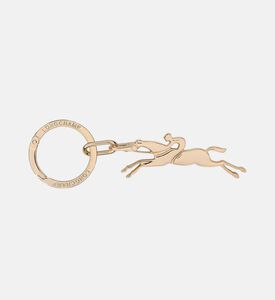 حلقة مفاتيح معدنية بشكل فارس