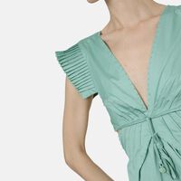 Cotton Ruffled Midi Dress