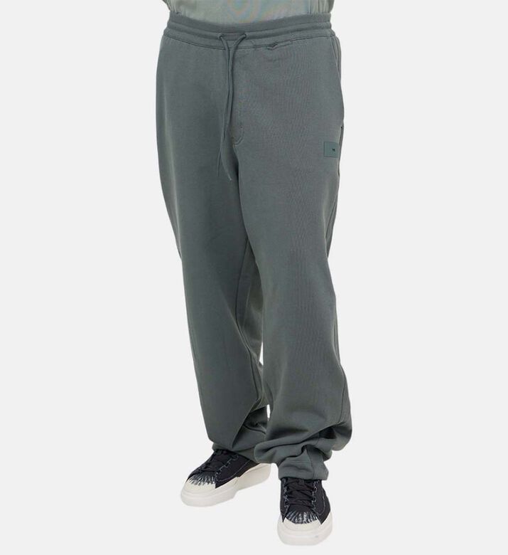 Y-3 بنطال قطن تيري مستقيم