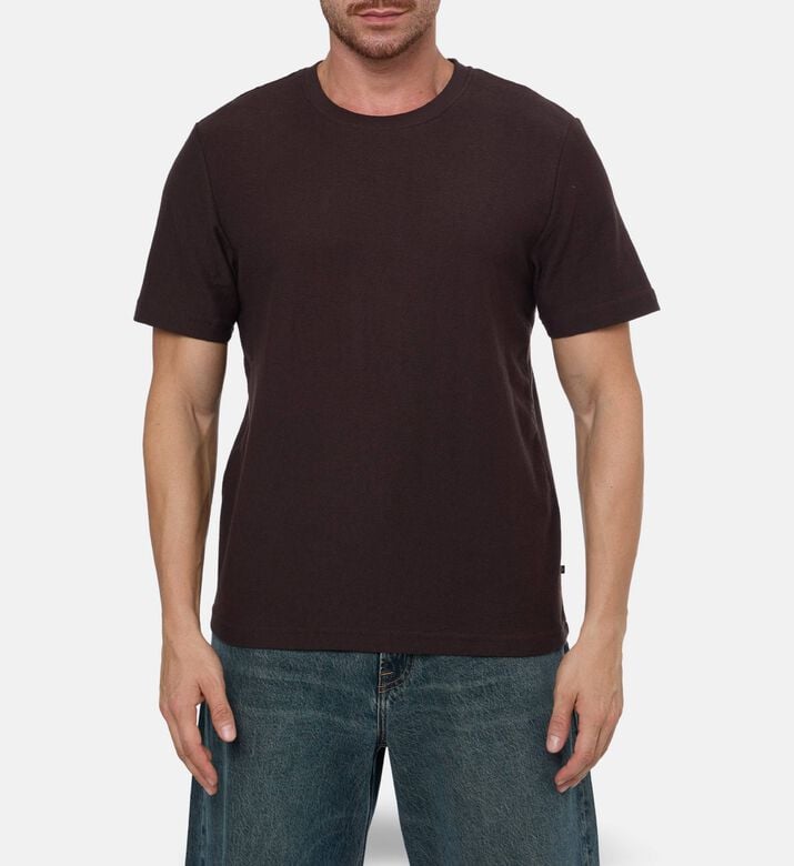 Samsoe Odin Cotton Short-sleeve T-shirt, Black, Xl, Model View