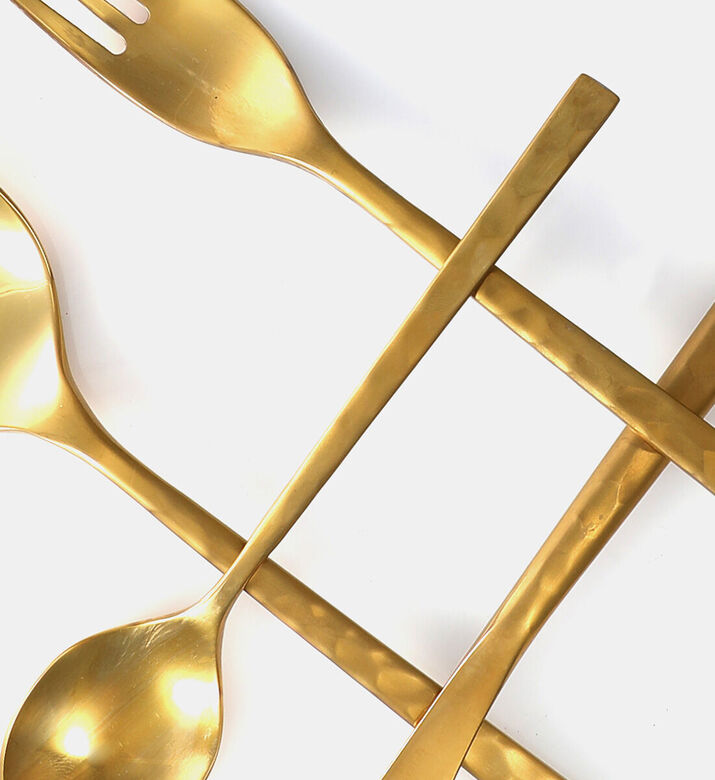 Guy Degrenne The Fuse Hammered 24-piece Cutlery Set, Packshot View