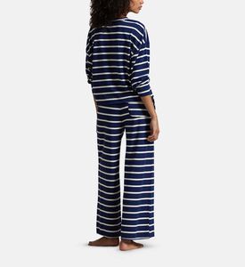 Polo by Ralph Lauren Striped Long-sleeve Pajama Set, Model View
