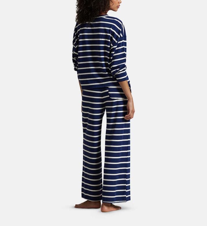 Polo by Ralph Lauren Striped Long-sleeve Pajama Set, Model View