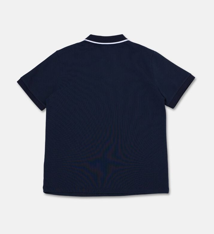 EA7 Classic-fit Short-sleeve Polo Shirt, Blue, 8y, Packshot View