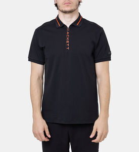 Logo Printed Placket Polo Shirt Logo Printed Placket Polo Shirt