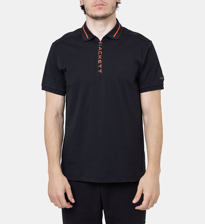 Logo Printed Placket Polo Shirt Logo Printed Placket Polo Shirt