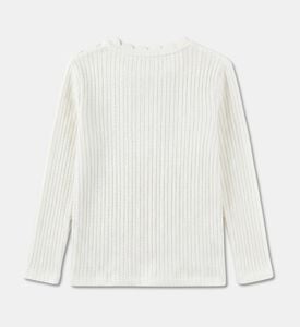 Jules & Juliette Paris Scalloped Collar Knit Top, Packshot View