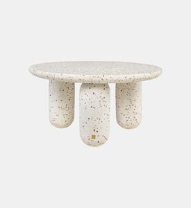 Versmissen Charlene Granite Coffee Table, White, Packshot View
