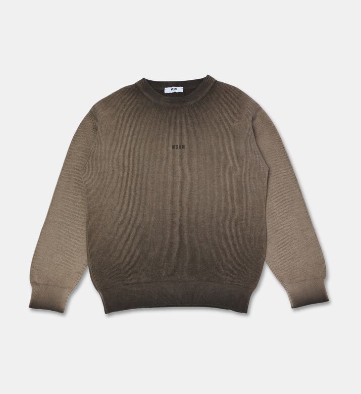MSGM Logo-back Knit Sweater, Packshot View