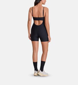 LIVE! Horizontal Cut-out Mid-thigh Jumpsuit, Model View