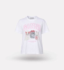 Ganni Animal Trio Graphic T-shirt, Packshot View