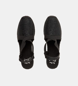 Velino-bk Shimmery Cotton Blend Low-wedge Espadrille