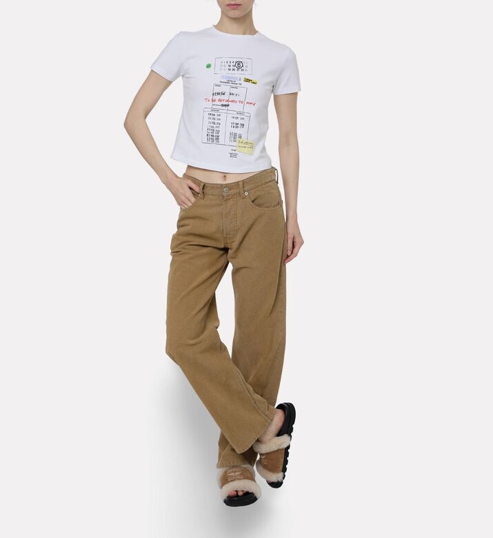 MM6 Logo-print Regular-fit T-shirt, Model View