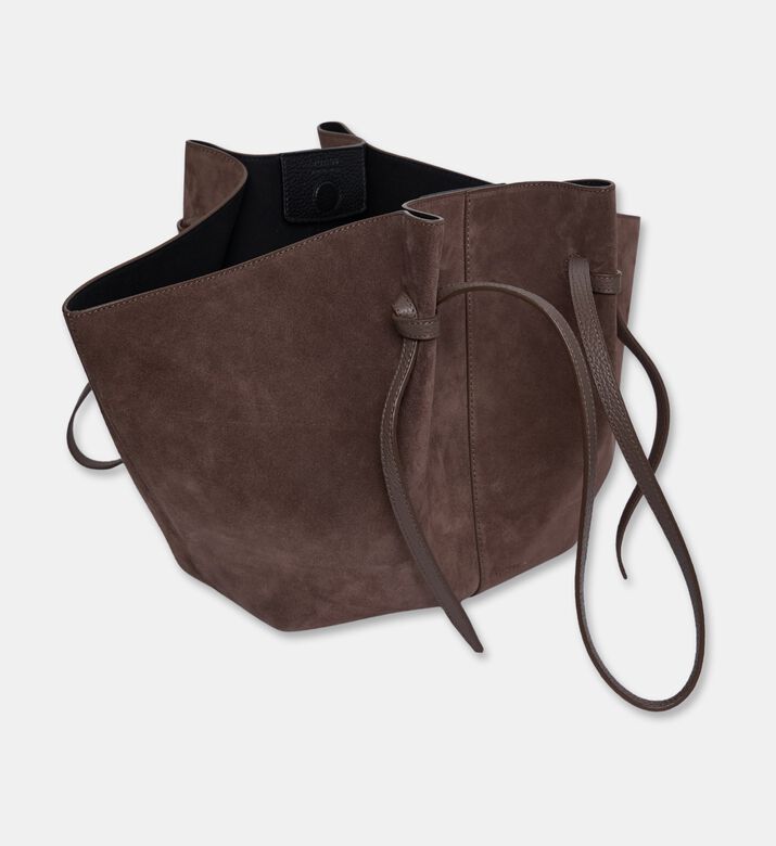 Yuzefi Mochi Suede Large Bag, Nutmeg, Packshot View