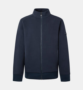 سترة رياضية برقبة عالية بسحاب