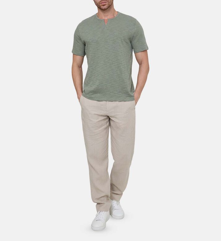 Casual V-neck Regular-fit T-shirt