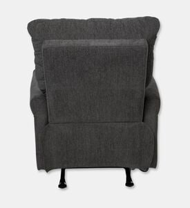 Home Deco and More Chad Swivel Recliner, Black, Packshot View