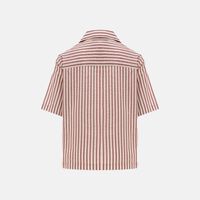 Striped Pattern Polo Shirt