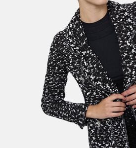 Edward Achour Paris Textured Double-breasted Coat, Model View Edward Achour Paris Textured Double-breasted Coat, Model View