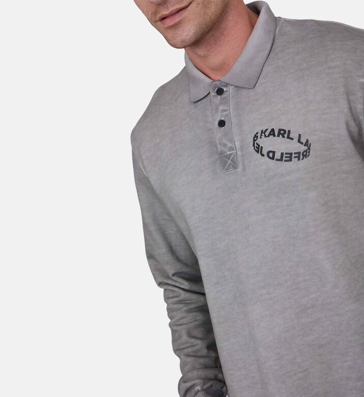 بولو سويت شيرت بشعار بشكل خاتم بولو سويت شيرت بشعار بشكل خاتم