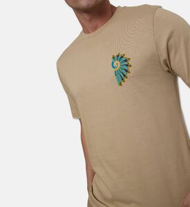 Pal Zileri Printed Peacock T-shirt, Model View