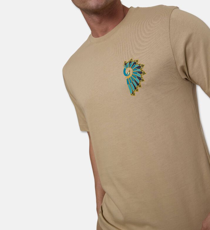 Pal Zileri Printed Peacock T-shirt, Model View