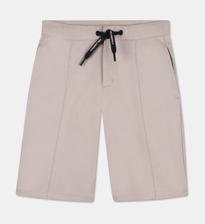 Karl Lagerfeld Back Logo-detail Stitched Pleats Shorts, Packshot View